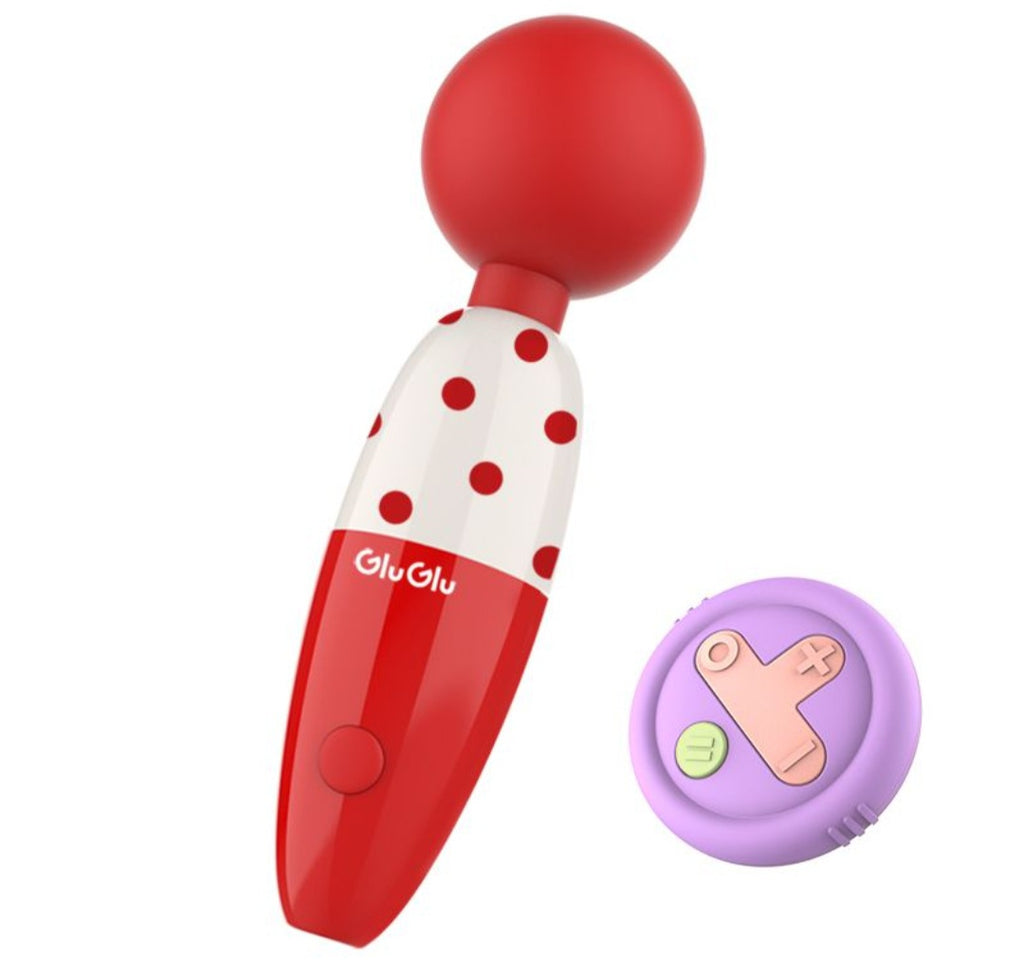 GluGlu 嗨嗨棒 | 甜美小碎碎花 360°柔軟球頭迷你按摩棒